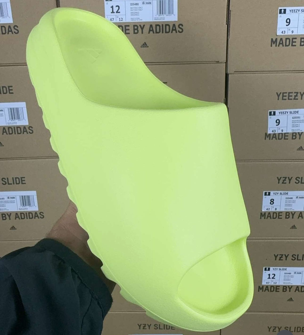 Yeezy Slide Green Glow